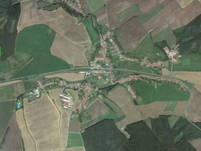 Obec Nesovice - ortofotomapa